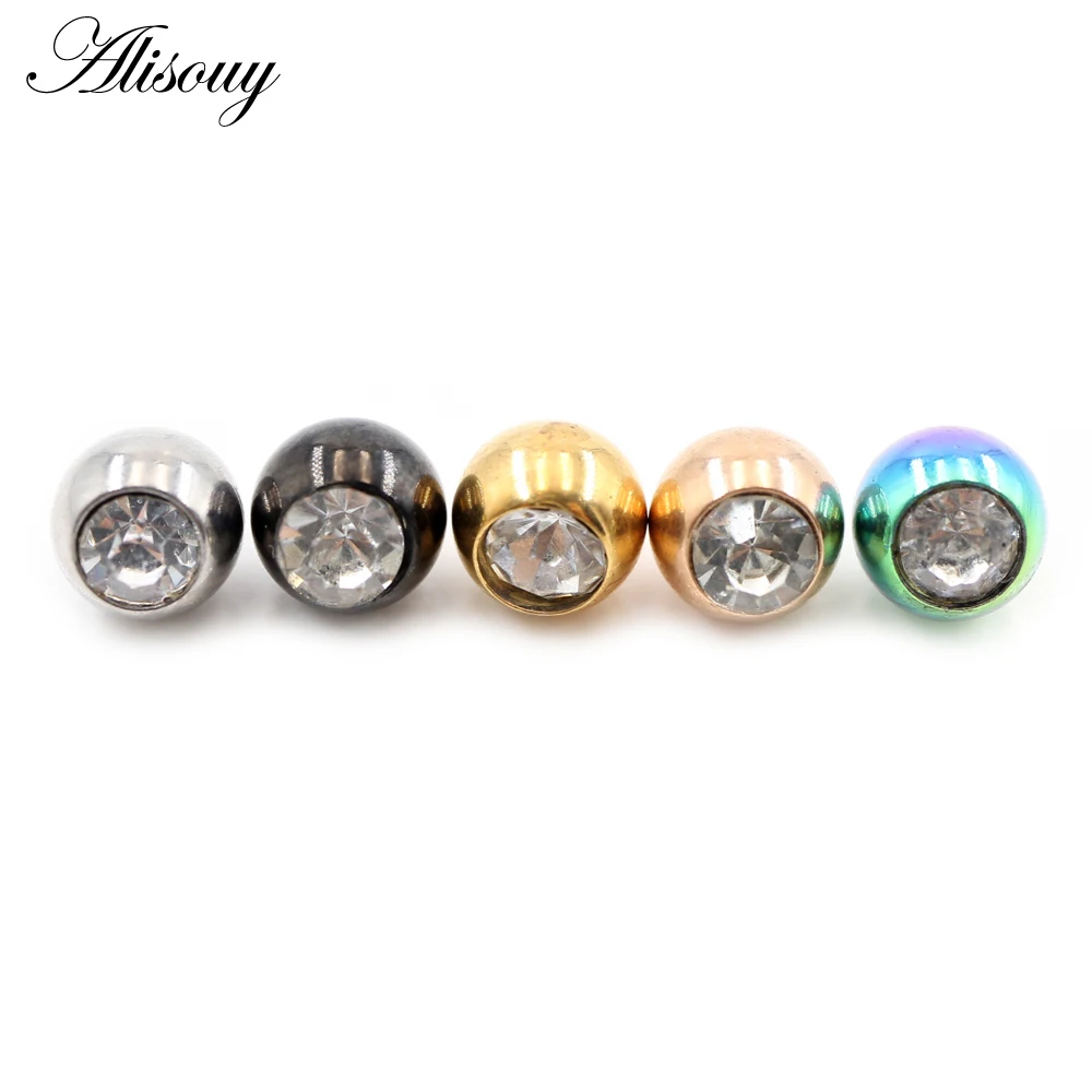 2 Pieces 14G/16G Zircon Stainl - đánh giá và giá Body Jewelry Replacement Ball