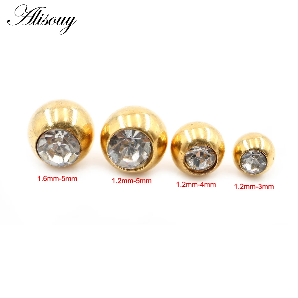 2 Pieces 14G/16G Zircon Stainl - đánh giá và giá Body Jewelry Replacement Ball