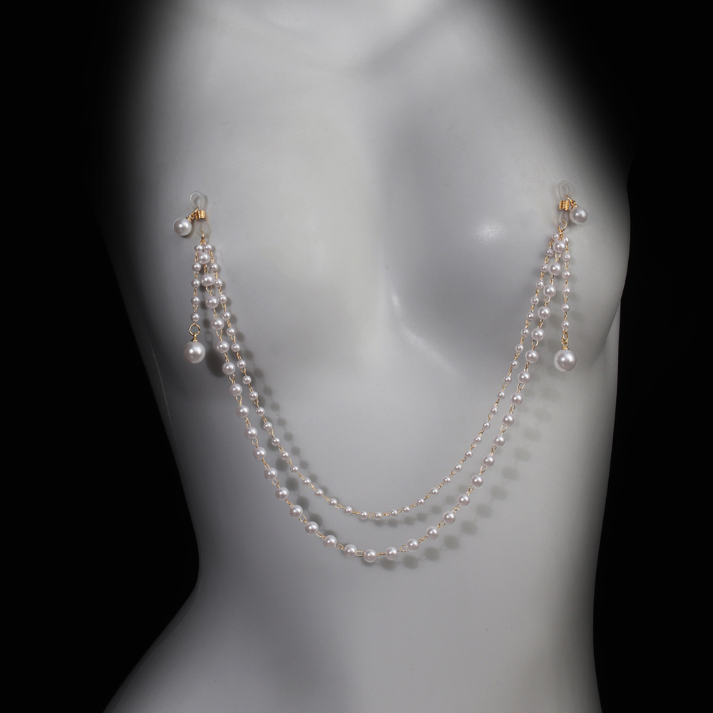 Imitation Pearl Tassel Chest C - đánh giá và giá Body Jewelry Retainers