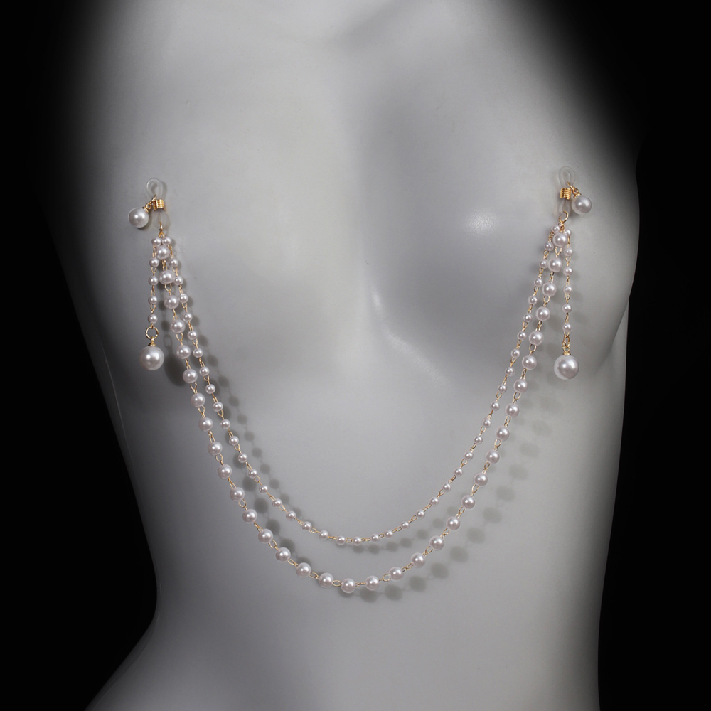 Imitation Pearl Tassel Chest C - đánh giá và giá Body Jewelry Retainers