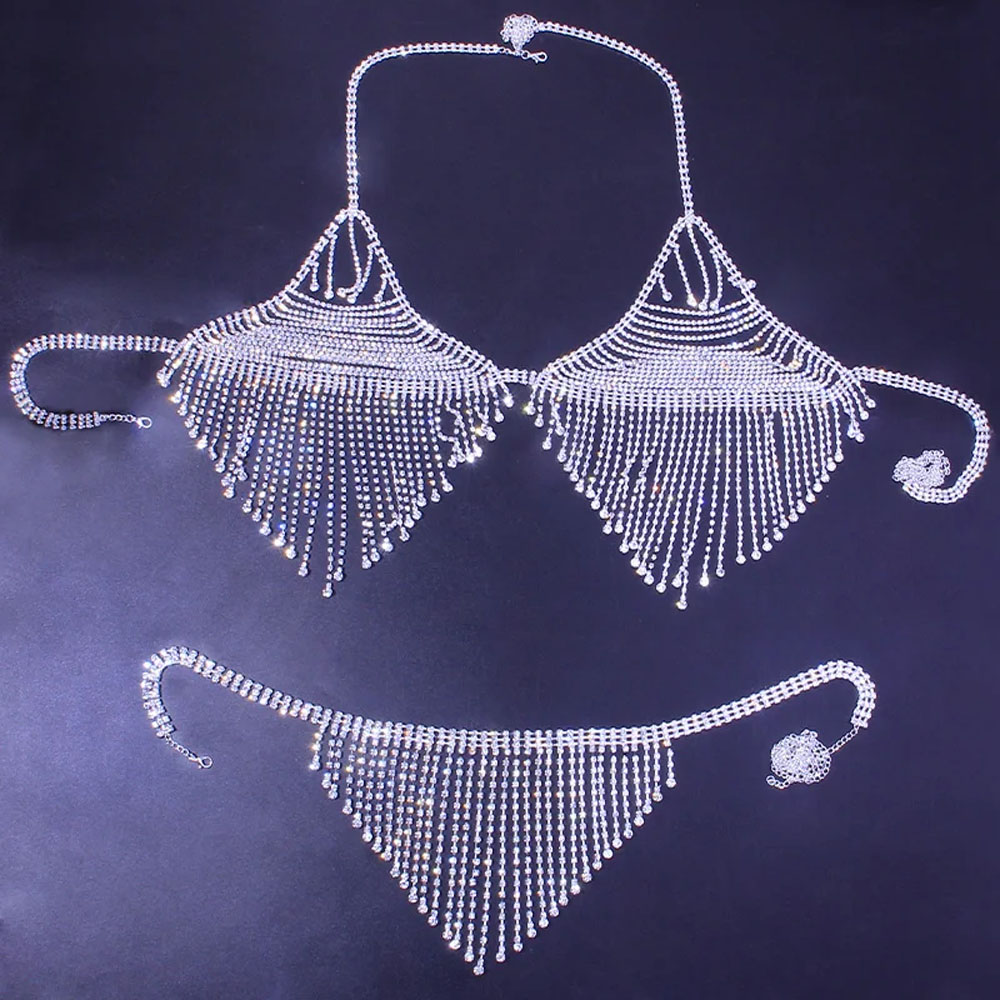 Bling Rhinestone Tassel Body C - đánh giá và giá Body Jewelry Retainers