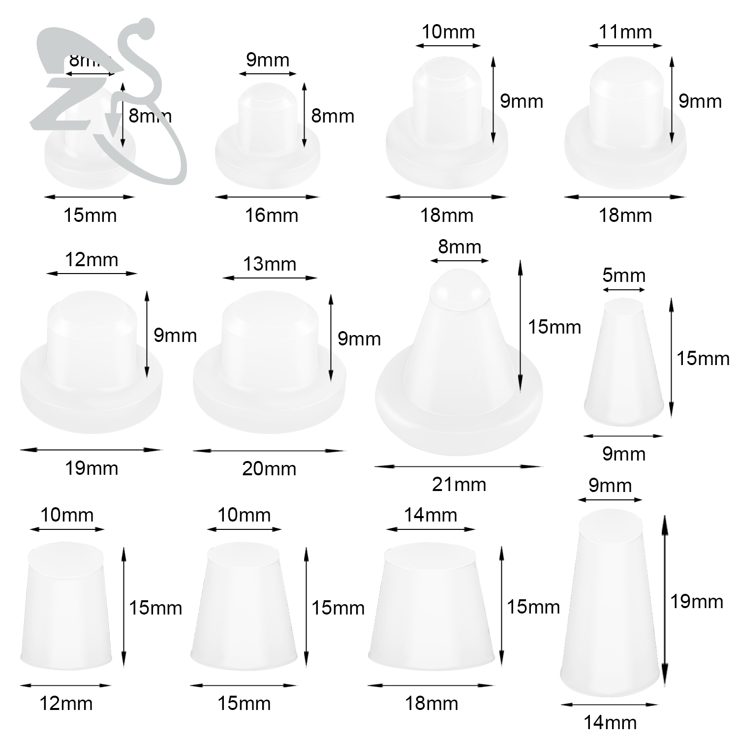 ZS 1PC Silicone Button Shaper  - đánh giá và giá Body Jewelry Repair