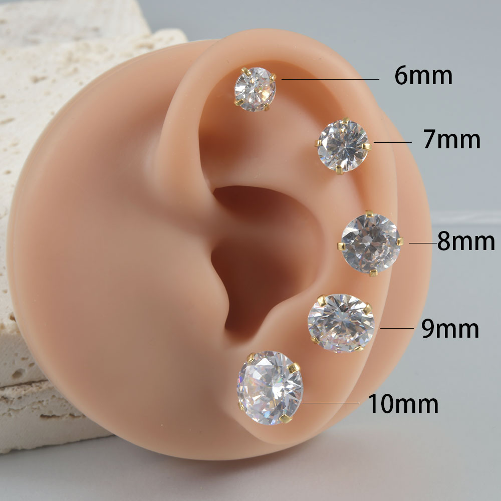 1Pair Surgical Steel Catch Rou - đánh giá và giá Body Jewelry Surgical Steel